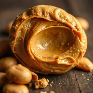 Gestabiliseerde pindakaas op tafel