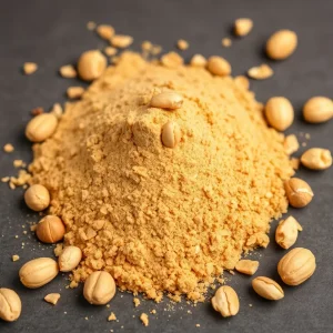 geroosterde pindapoeder met pinda